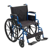 Assento de 20 polegadas Medical Blue Streak com tração em cadeira de rodas Assento de 20 polegadas Medical Blue Streak com tração em cadeira de rodas