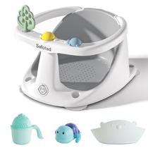 Assento de banho de bebê Safotad para bebês de 6 meses ou mais cinza