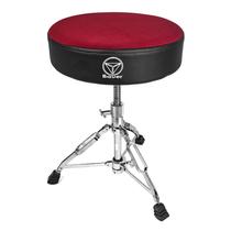 Assento de bateria confort redondo bab43 vermelho bauer torelli