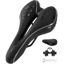 Assento de bicicleta OUXI Comfort Gel, selim de bicicleta, impermeável, preto