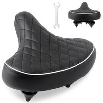 Assento de bicicleta WEEROCK Wide Soft PU 26x27x6cm preto Assento de bicicleta WEEROCK Wide Soft PU 26x27x6cm preto