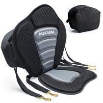 Assento de caiaque AQUARM Deluxe, canoa acolchoada com encosto e bolsa