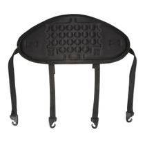 Assento de caiaque LIXADA, suporte de encosto ajustável, preto