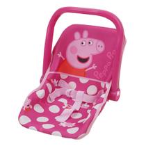 Assento de carro Baby Doll Peppa Pig rosa e branco com pontos até 18