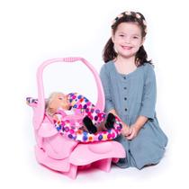 Assento de carro de brinquedo Joovy Baby Doll Carrier com sistema de trava rosa