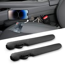 Assento de carro Gap Filler Homaupt Leather Universal 2 conjuntos pretos
