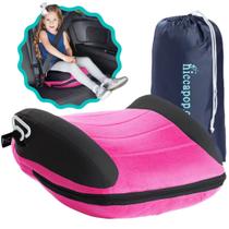 Assento de carro inflável Booster hiccapop UberBoost rosa/preto