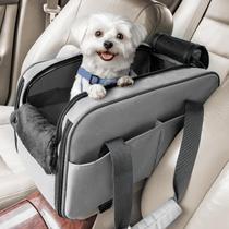 Assento de carro para cães Petsfit Console multiuso cinza claro