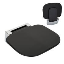 Assento de chuveiro dobrável Yhaofu 43cm montado na parede preto 180kg Assento de chuveiro dobrável Yhaofu 43cm montado na parede preto 180kg