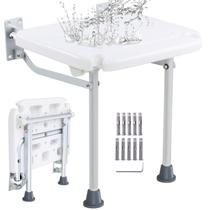 Assento de chuveiro VEVOR dobrável PE 40cm x 38cm montado na parede 227kg