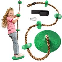 Assento de disco único Tree Swing Jungle Gym Kingdom para crianças