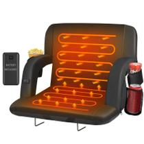 Assento de estádio HOPERAN 25" aquecido com apoio para as costas e power bank Assento de estádio HOPERAN 25" aquecido com apoio para as costas e power bank