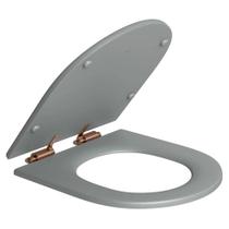 Assento de Poliéster Slow Close Carrara/Level/Lk/Nuova Cinza Fosco Corten Matte - AP.237.CT.MT.86