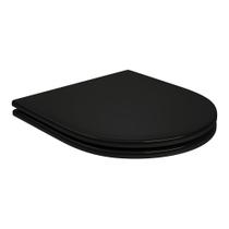 Assento de Poliéster Slow Close Carrara/Level/Lk/Nuova Ébano Black Noir - AP.237.BL.NO.95