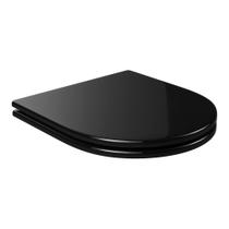 Assento de Poliéster Slow Close Carrara/Level/Lk/Nuova Ébano Cromado - AP.237.95