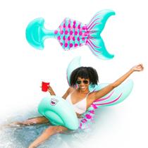 Assento de selim inflável Pool Float BigMouth Inc Mermaid Tail