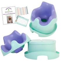Assento de Treinamento para Penico Baby Throne 7 em 1 Posição Agachada Assento de Treinamento para Penico Baby Throne 7 em 1 Posição Agachada