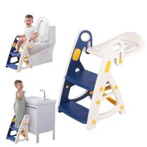 Assento de Treinamento para Vaso Sanitário Infantil PRIMLECT - Banquinho Azul