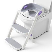 Assento de treinamento sanitário lalalark 2 em 1 com banquinho para crianças