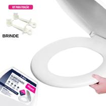 Assento de vaso sanitário almofadado com fixador de brinde