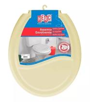 Assento De Vaso Sanitário Universal Oval Herc Envelopado Preto,Branco,Bege,Caramelo E Cinza Claro Assento De Vaso Sanitário Universal Oval Herc Envelopado Preto,Branco,Bege,Caramelo E Cinza Claro