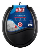Assento De Vaso Sanitário Universal Oval Herc Envelopado Preto,Branco,Bege,Caramelo E Cinza Claro Assento De Vaso Sanitário Universal Oval Herc Envelopado Preto,Branco,Bege,Caramelo E Cinza Claro