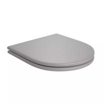 Assento Deca de Poliéster Slow Close Monocromático Soft Antracite AP.237.CZ.85 Assento Deca de Poliéster Slow Close Monocromático Soft Antracite AP.237.CZ.85
