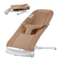 Assento Dobrável Baby Bouncer VEVOR para Bebês (0-9 Meses) - Cor Camelo