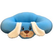 Assento e Almofada de Apoio para Bebê Puff Cachorrinho Azul