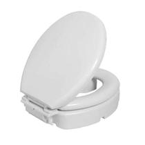 Assento Elevado 11cm Almofadado Branco para Vaso Sanitário - Suporta 150kg - Astra