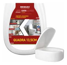 Assento Elevado Retangular 13,5 Para O Vaso Rivieira Celite