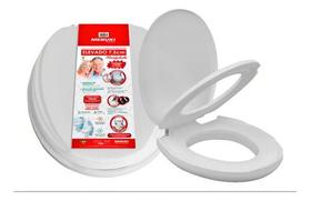 Assento Elevado Sanitário Almofadado C/ Tampa 7,5 Cm Mebuki Cor Branco Assento Elevado Sanitário Almofadado C/ Tampa 7,5 Cm Mebuki Cor Branco
