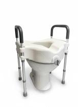 Assento Elevado Sanitário Com Barra de Apoio Ajustável Praticidade e Segurança