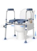 Assento Elevatório para Vaso Sanitário FITGOT com Alças Ajustáveis e Estrutura Resistente Assento Elevatório para Vaso Sanitário FITGOT com Alças Ajustáveis e Estrutura Resistente