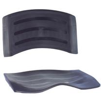 Assento Encosto Conjunto Plástico Iso Colorida Cadeira Fixa Preto