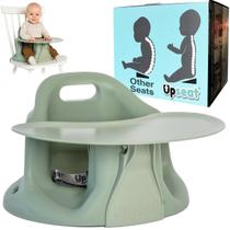 Assento Ergonômico para Bebê Upseat com Bandeja Verde Sálvia