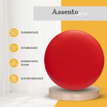 Assento Estofado Para Banquetas Cadeiras Bancos Alta Baixa Em material sintético Colorido