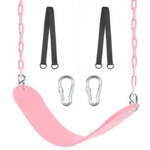Assento giratório NOSTIFY Swing 66 cm com corrente, capacidade de 150 kg, rosa