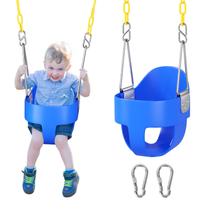 Assento giratório para crianças DECORLIFE Outdoor Baby Swing Blue