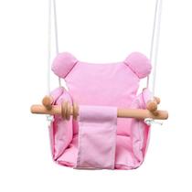 Assento giratório suspenso para bebês DILIMI Toddler para uso interno e externo rosa Assento giratório suspenso para bebês DILIMI Toddler para uso interno e externo rosa