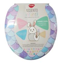 Assento Infantil Decorado Escamas Redutor para Vaso Oval