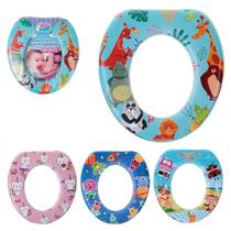 Assento Infantil Redutor Vaso Sanitário Troninho Estampado Almofadado