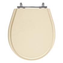 Assento Laqueado Avalon Visone (Bege) Tampa Vaso Ideal Mdf