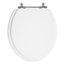 Assento Laqueado Contemporary Branco Tampa para Vaso Hervy em Mdf