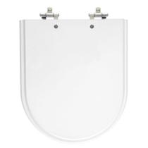 Assento Laqueado Flox Branco Tampa Para Vaso Fiori Em Mdf