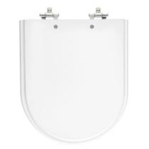 Assento Laqueado Nexo Branco Tampa Para Vaso Roca Em Mdf