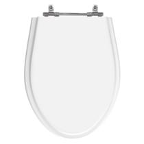 Assento Laqueado Nina Branco Tampa para Vaso Hervy em Mdf