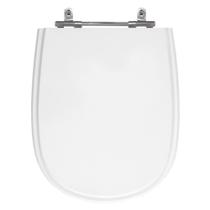 Assento Laqueado Paris Branco Neve Tampa Para Vaso Ideal Mdf