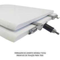 Assento Laqueado Tivoli Branco Tampa Para Vaso Ideal Em Mdf