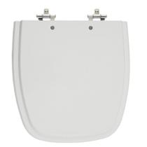 Assento Laqueado Versato/Fit Cinza Prata Tampa Vaso Celite